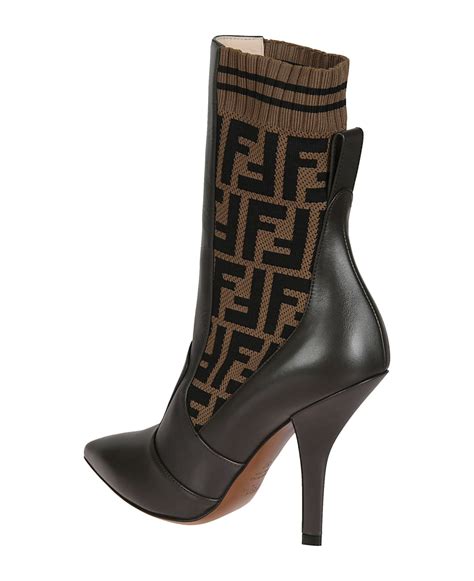 fendi ff motif ankle boots